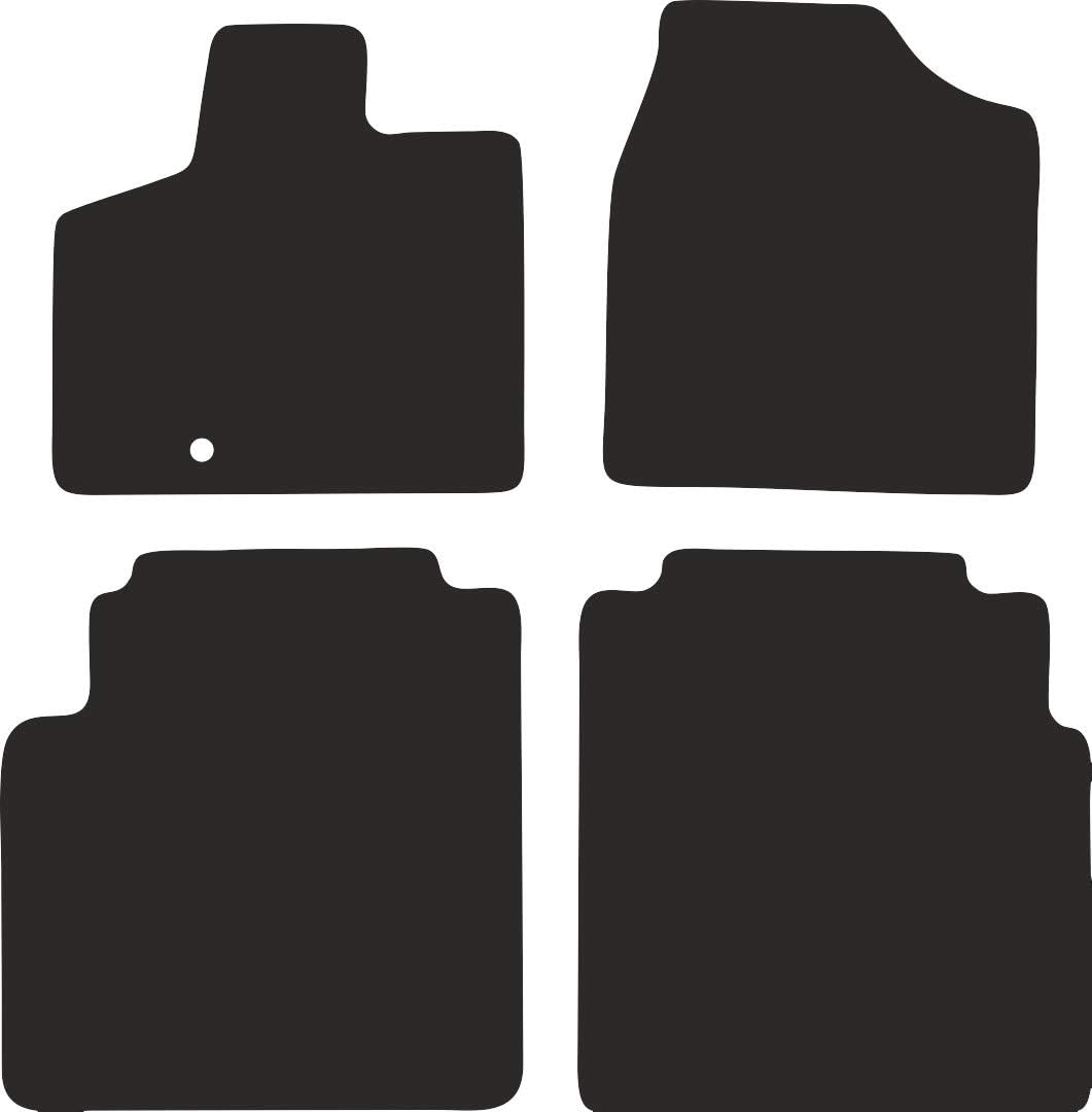 Automatte – Passend für Chrysler Town&amp;County IV Minivan 2008-2016 – Velours – Autozubehör - Auto Fus