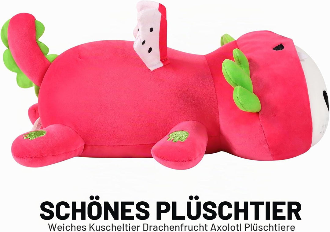 shownicer Plüschtier Axolotl Kuscheltier Stofftier Kawaii Axolotl Plüsch, Axolotl Plüschkissen Spiel