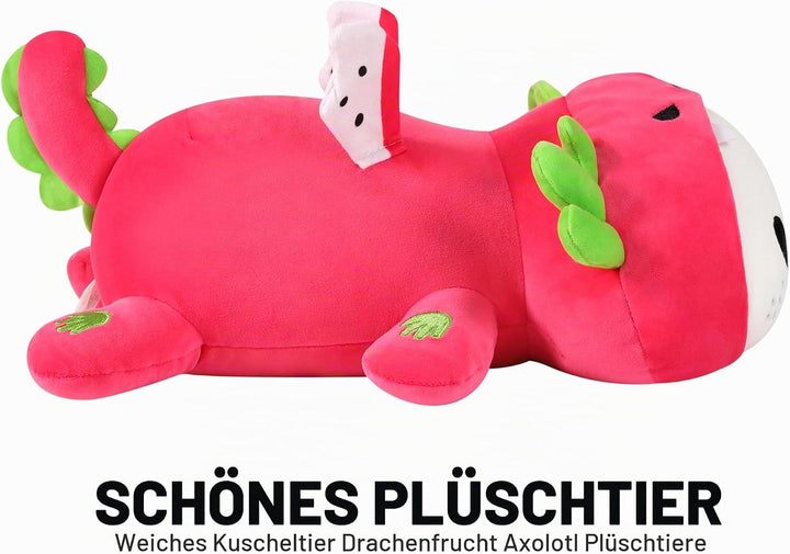 shownicer Plüschtier Axolotl Kuscheltier Stofftier Kawaii Axolotl Plüsch, Axolotl Plüschkissen Spiel