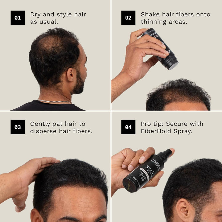Toppik Haarfasern, Mittelbraun, natürlich gewonnene Fasern aus Keratin für voller aussehendes Haar 5