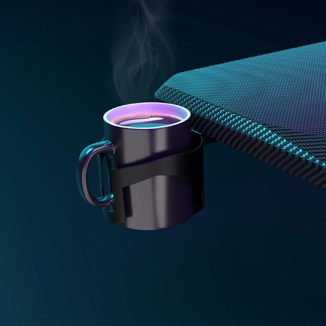 Ultimate Setup Getränkehalter Schreibtisch, Becherhalter Schreibtisch, Flaschenhalter Tisch, Getränk