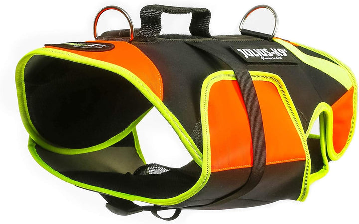 IDC Multifunktionale Hundeweste 3in1, Grösse: M, Schwarz und Neon M Schwarz und