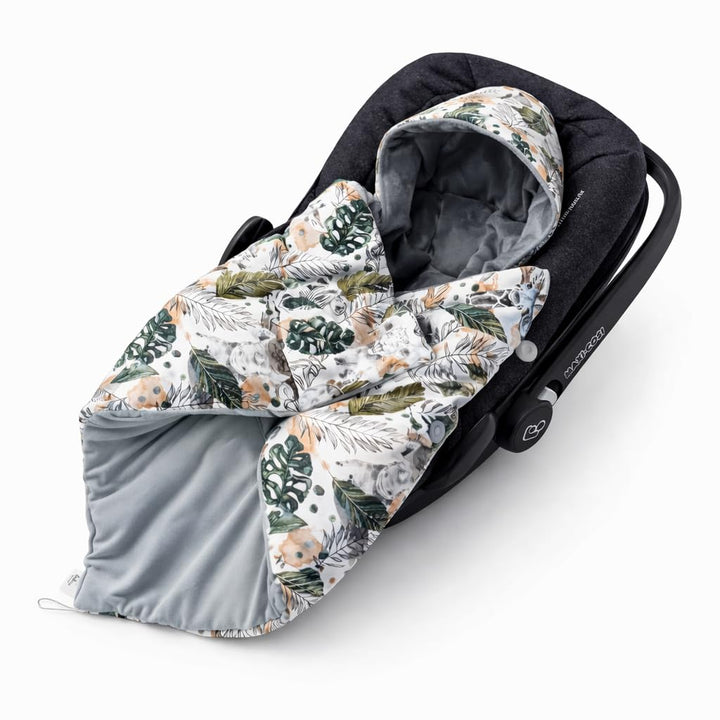 Einschlagdecke für Babyschale Autositz mit Füllung Wattiert Ganzjährig Übergang Frühling, Universal