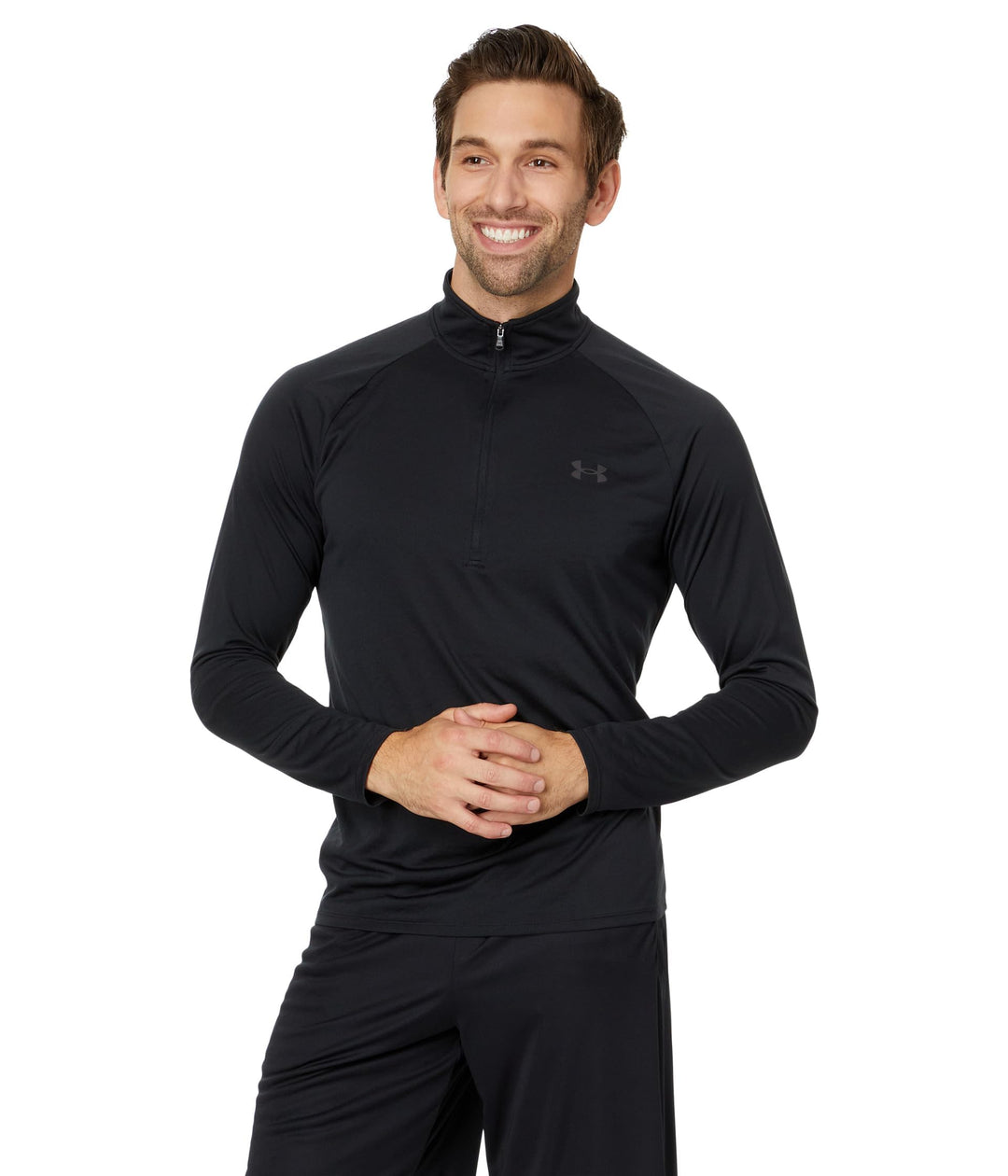 Under Armour Tech 2.0 1/2 Zip Sweatshirt Herren Schwarz/Charcoal 3XL, Schwarz/Charcoal 3XL