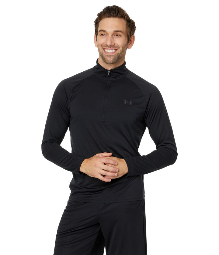 Under Armour Tech 2.0 1/2 Zip Sweatshirt Herren Schwarz/Charcoal 3XL, Schwarz/Charcoal 3XL