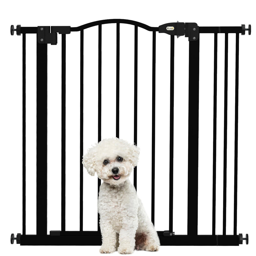 PawHut 78 cm Indoor-Hundegitter, Sicherheits-Hundegitter, 74-87 cm dehnbares Hundegitter mit doppelt