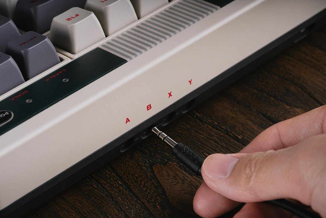 8Bitdo retro mechanische Tastatur, Bluetooth/2.4G/USB-C heiss austauschbare Gaming-Tastatur mit 87 T