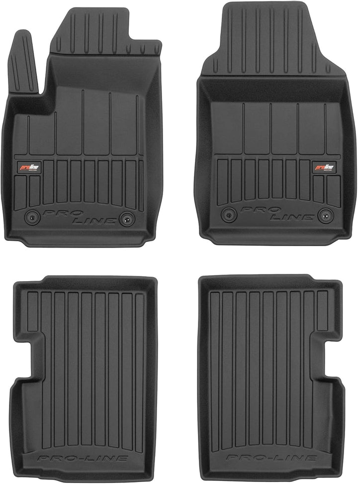 M MOTOS Gummimatten Auto Fussmatte passt für FIAT 500 ab 2007 Verbessern Sie Ihren Reisekomfort mit