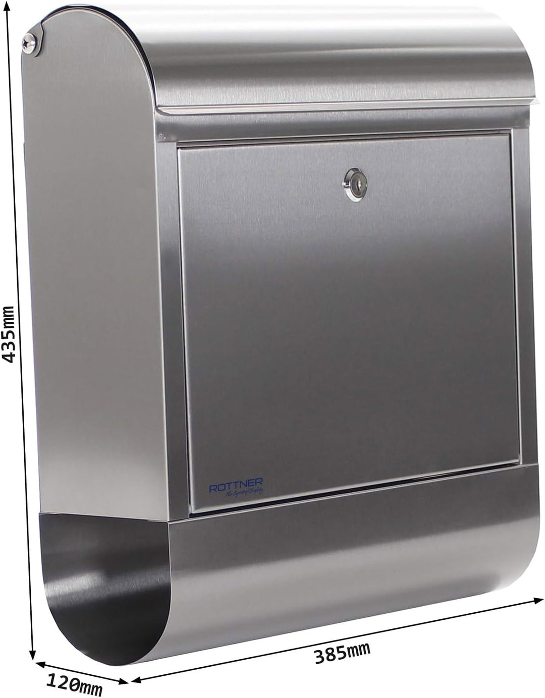 Profirst Briefkasten Mail PM 730 Edelstahl Zylinderschloss BxH 38,5x43,5cm Befestigungsmaterial Zeit