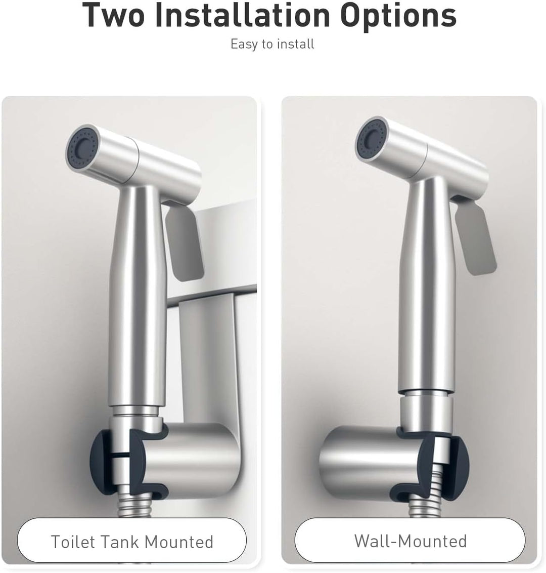 WEIDMAX Bidet-Handbrause,Hohe Powered Hand gehalten Bidet Sprayer Premium Edelstahl gebürstet Spraye