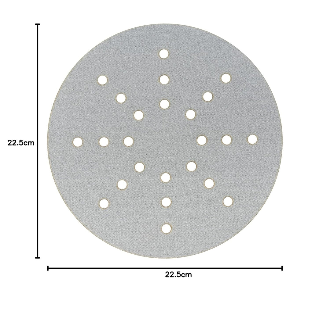 Mirka Iridium Schleifpapier Ø 225mm Klett Korn 240 / 25 Scheiben / Für Trockenbauschleifer Wand- und