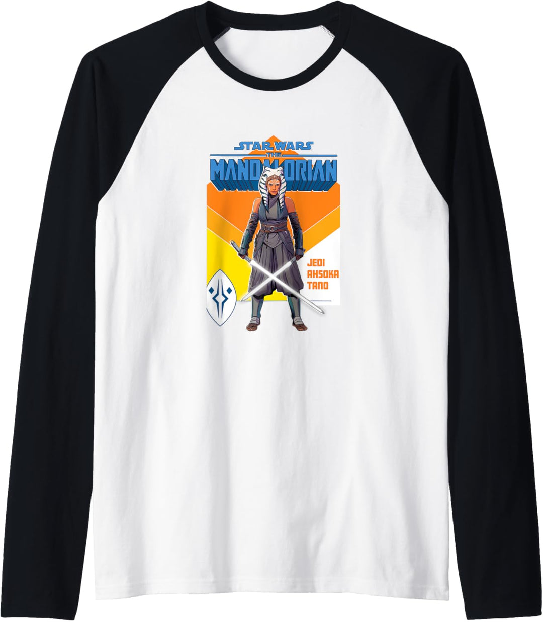 Star Wars: The Mandalorian Jedi Ashoka Tano Lightsaber Raglan