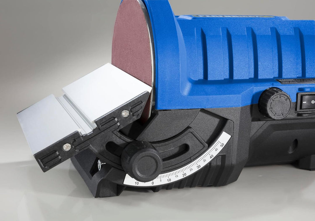 Westfalia Tellerschleifer 140 Watt - Gehrungswinkel - Schleifmaschine für Holz, Stahl, Metalle, Kuns