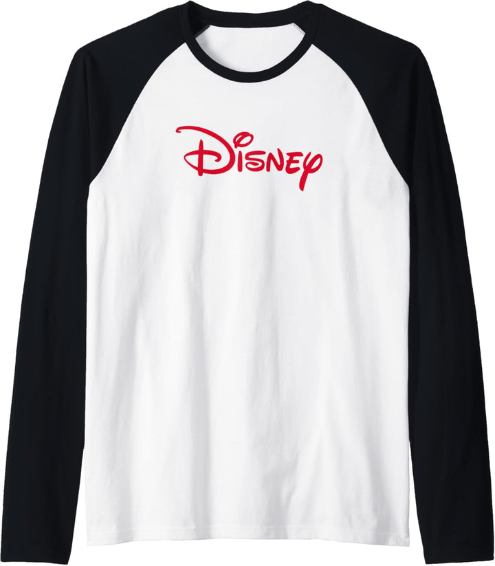 Disney Classic Logo Red Raglan