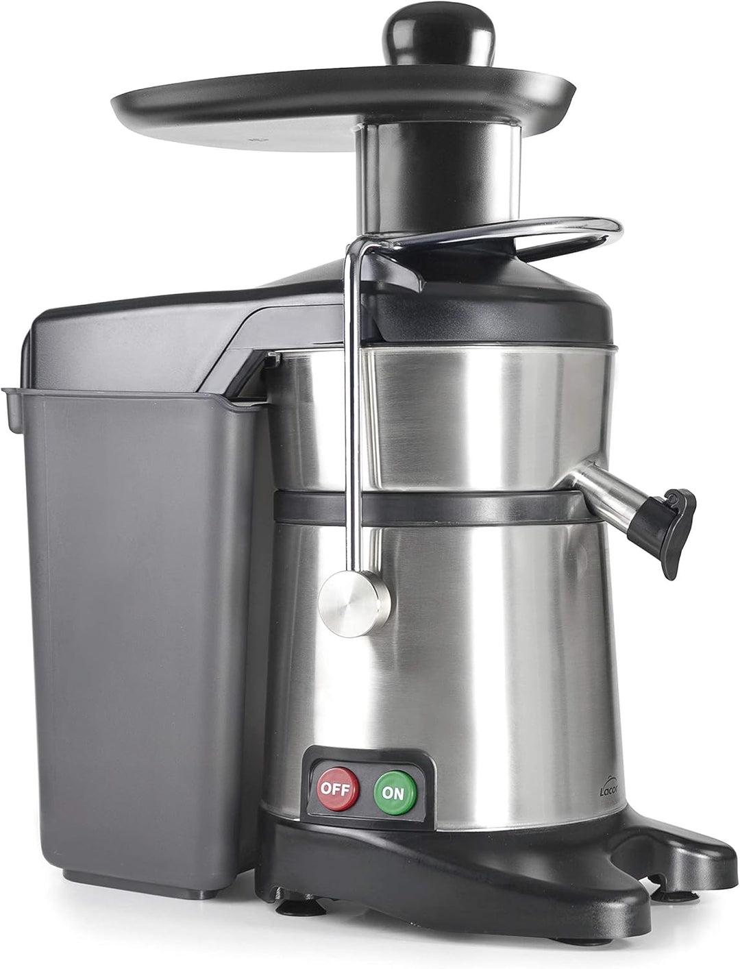 LACOR 69488 Professioneller Entsafter PRO, 700 W, 120 kg/h, 18/10, Edelstahl/Schwarz