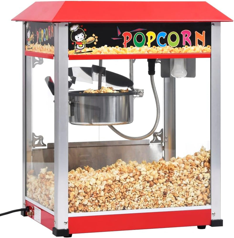 vidaXL Popcornmaschine mit Teflon-Kochtopf Popcornmaker Popcornautomat Cinema Kino Popcorn Maschine