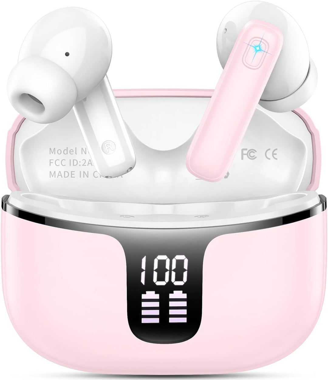Bluetooth Kopfhörer, Kopfhörer Kabellos Bluetooth 5.3 mit HD Mic Stereo HiFi, In Ear Kopfhörer 40H S