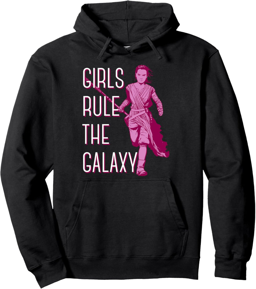 Star Wars Episode 7 Rey Girls Rule The Galaxy Pullover Hoodie