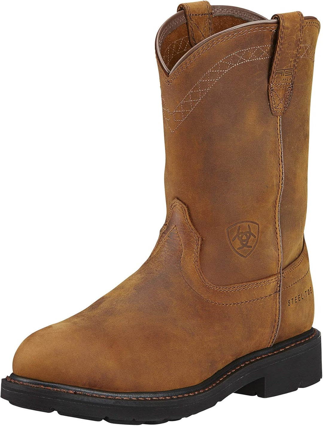 ARIAT Herren Sierra Steel Toe Work BootArbeitsstiefel 39 EU Weit Schwarz, 39 EU Weit Schwarz