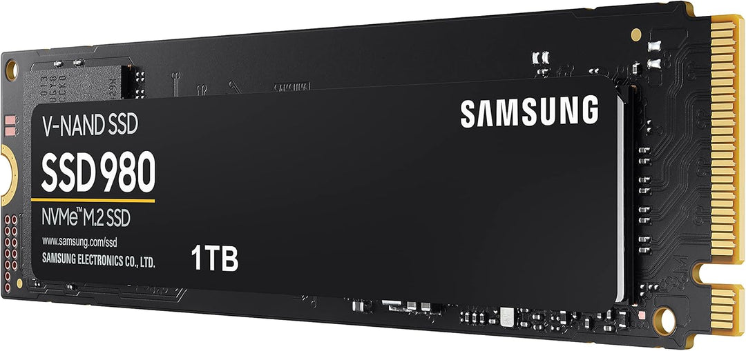 Samsung 980 NVMe M.2 SSD, 1 TB, PCIe 3.0, 3.500 MB/s Lesen, 3.000 MB/s Schreiben, Interne SSD für Ga