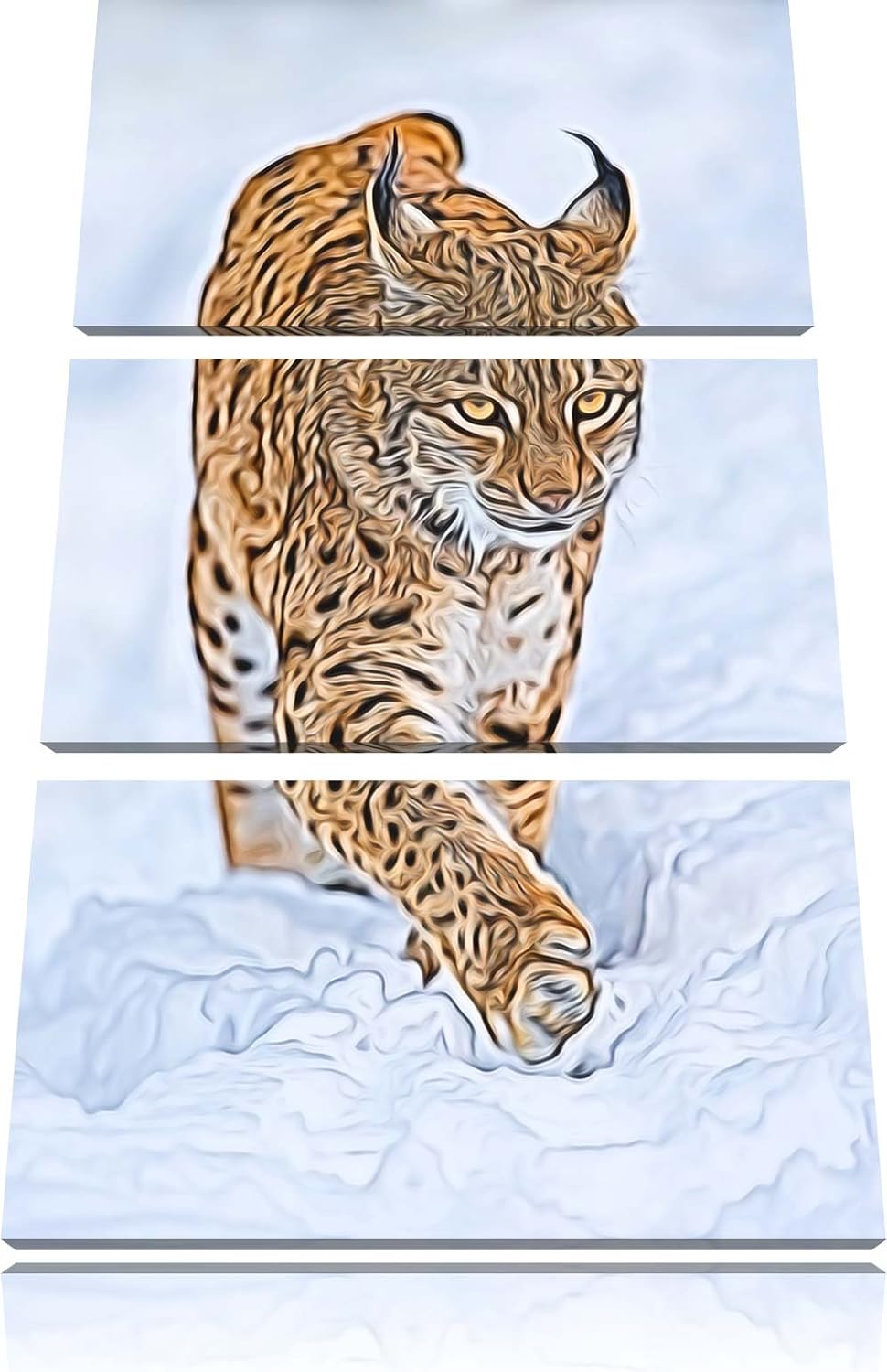 spielendes Wolfsrudel Spezial 3-Teiler Leinwandbild 120x80 Bild auf Leinwand, XXL riesige Bilder fer