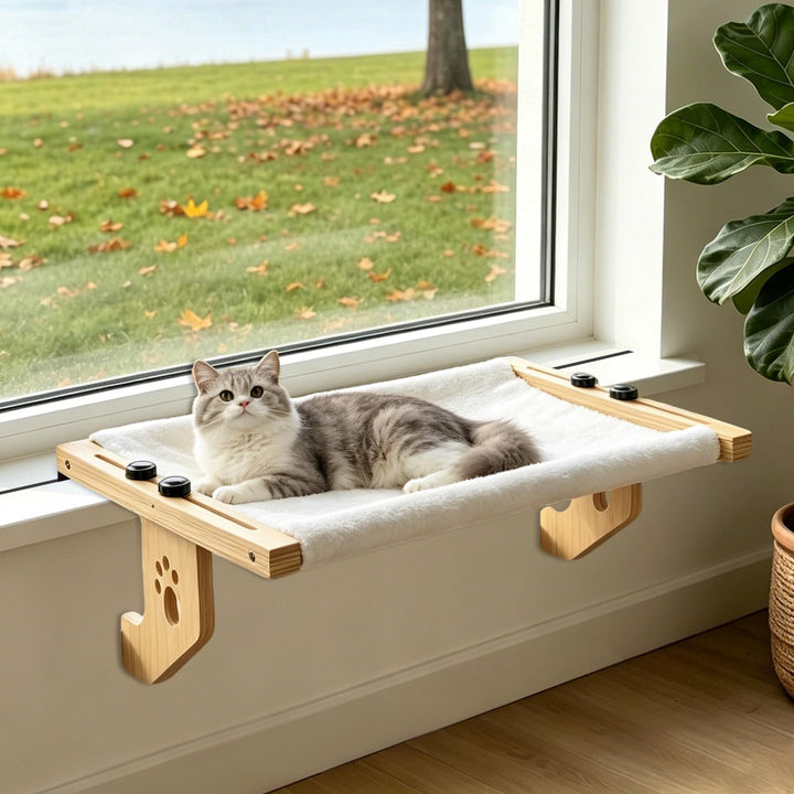 Heizungsliege Hängende Katzenhängematte, Katzen Fensterliege &amp; Katzenbett hängend, abnehmbarer Wende