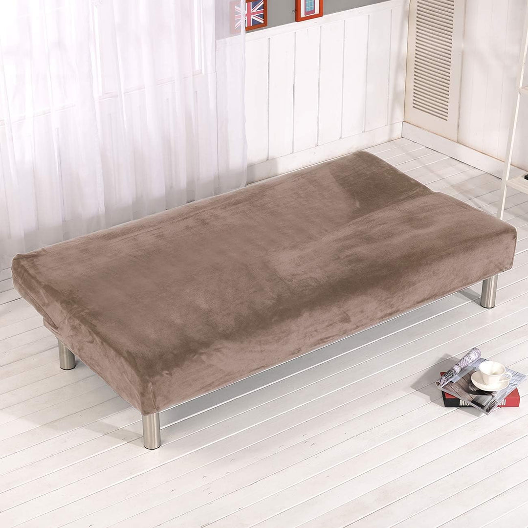 Sofa-Schonbezug aus Samt und Plüsch, 3-Sitzer, für den Winter, dicker Stretchstoff, Sofabettbezug, e