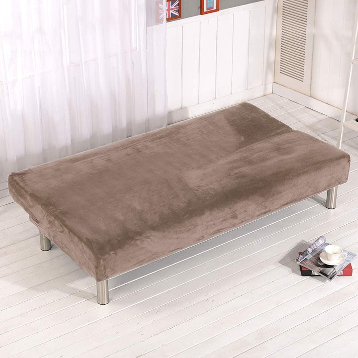 Sofa-Schonbezug aus Samt und Plüsch, 3-Sitzer, für den Winter, dicker Stretchstoff, Sofabettbezug, e