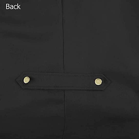 Halloween Mittelalter Viktorianische Jacke Kostüme für Männer, Steampunk Gothic Frack Mantel Uniform