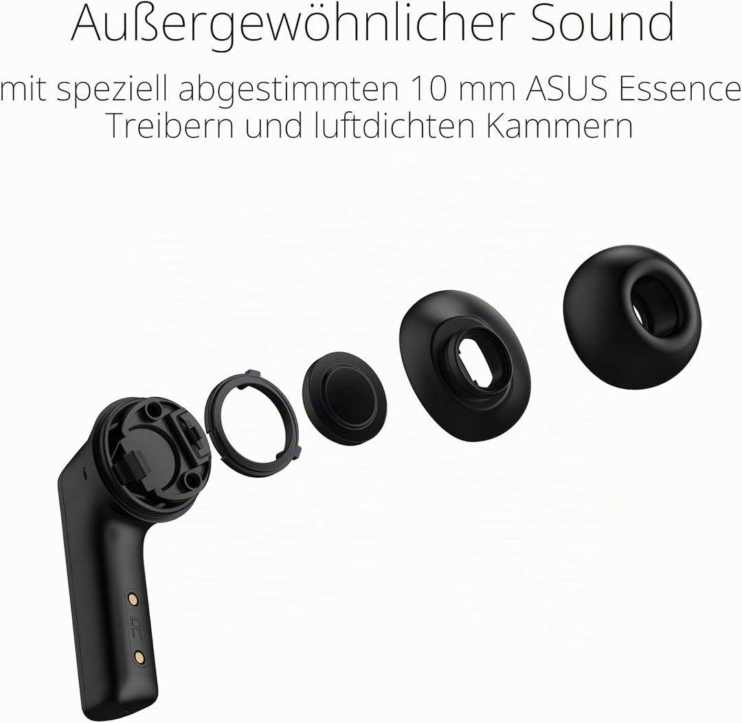 ASUS ROG Cetra True Wireless TWS In-Ear Gaming Kopfhörer (ohne Kabel, aktive Geräuschunterdrückung (