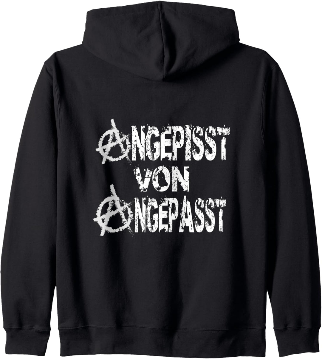 Angepisst von Angepasst Rebell Punk Be Different Anarchie Kapuzenjacke