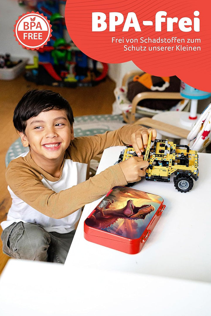 Jarlson® Brotdose Kinder mit Fächern - TONI Lunchbox - Bento Box auslaufsicher – Jausenbox für Kinde