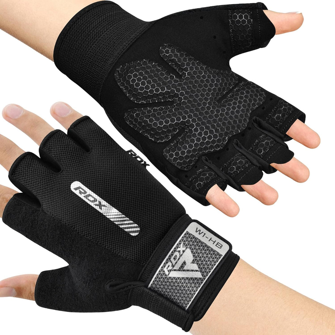 RDX Fitness Handschuhe Damen Herren, Anti-Rutsch Gewichtheben Workout Gym Gloves Krafttraining Train