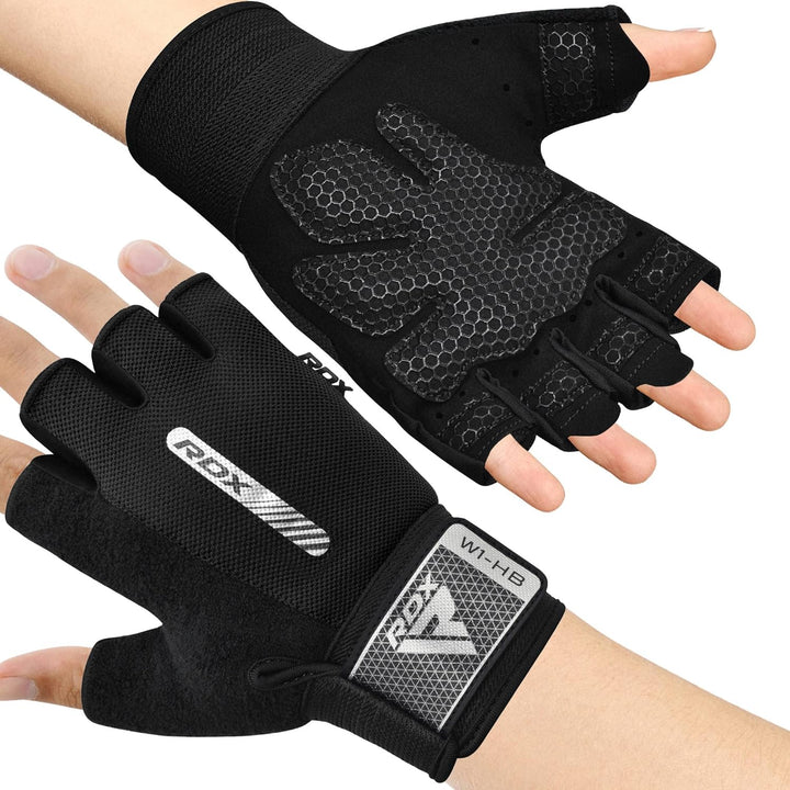 RDX Fitness Handschuhe Damen Herren, Anti-Rutsch Gewichtheben Workout Gym Gloves Krafttraining Train