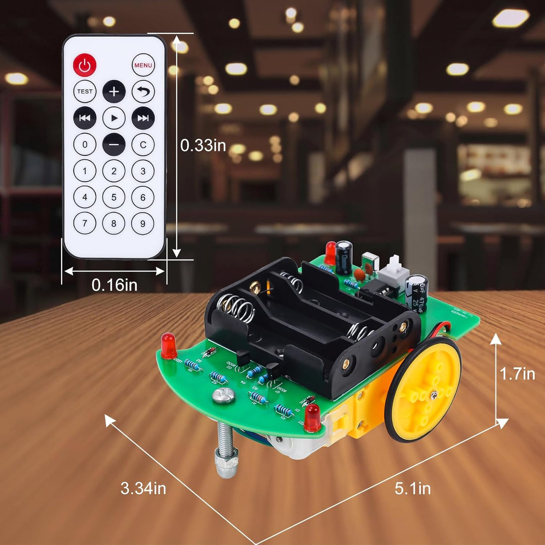 Praxis Löten Lernen Ferngesteuertes Auto Kit, Anfänger DIY 2WD Smart Robot Car Bausatz Elektronische
