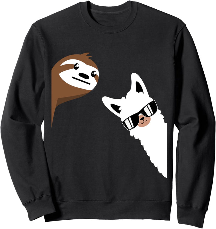 Lama Faultier Alpaka Landwirt Bauernhof Landwirtschaft Tiere Sweatshirt