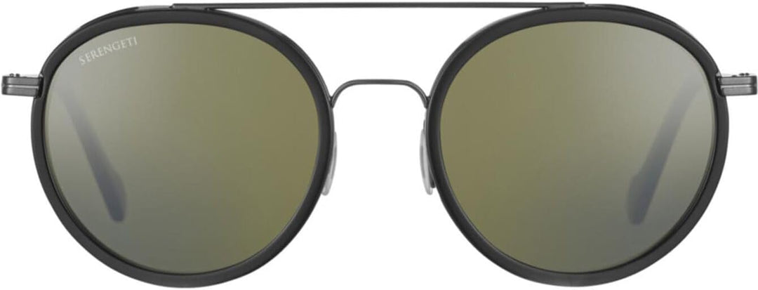 Serengetti Damen Geary Dark Gunmetal Black Shiny Acetat, Mehrfarbig/Meereswellen (Ocean Tides), One