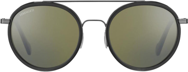 Serengetti Damen Geary Dark Gunmetal Black Shiny Acetat, Mehrfarbig/Meereswellen (Ocean Tides), One