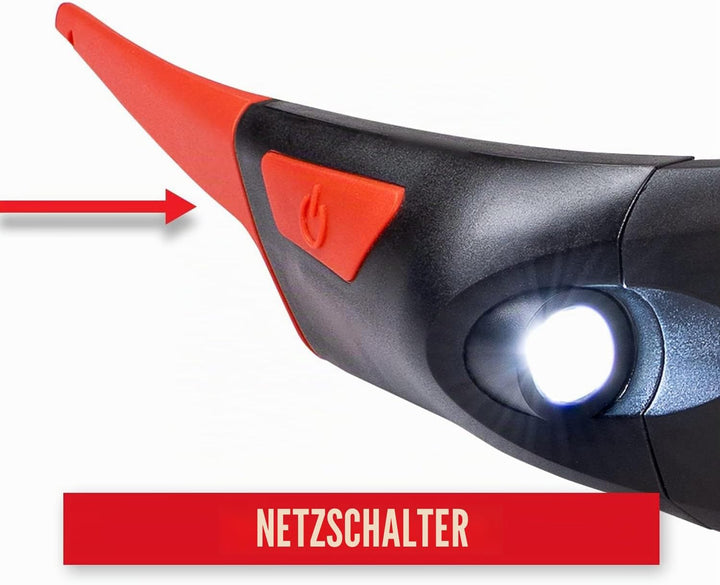 Coast SPG500 Wiederaufladbare LED-Sicherheitsbrille mit Beleuchtung, Bulls-Eye Spot-Strahl, ANSI Z87