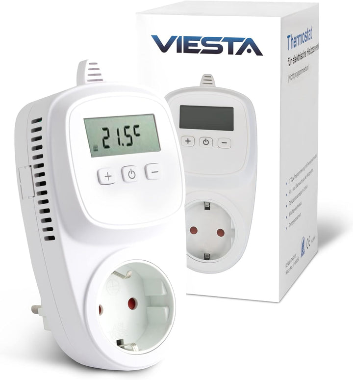 Viesta TH10 Thermostat Thermostatstecker Steckdosenthermostat für Infrarotheizung Heizpaneele Heizun