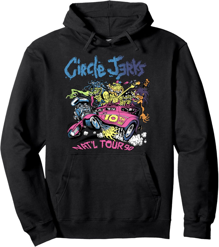 Circle Jerks 91 Tour illustration Pullover Hoodie