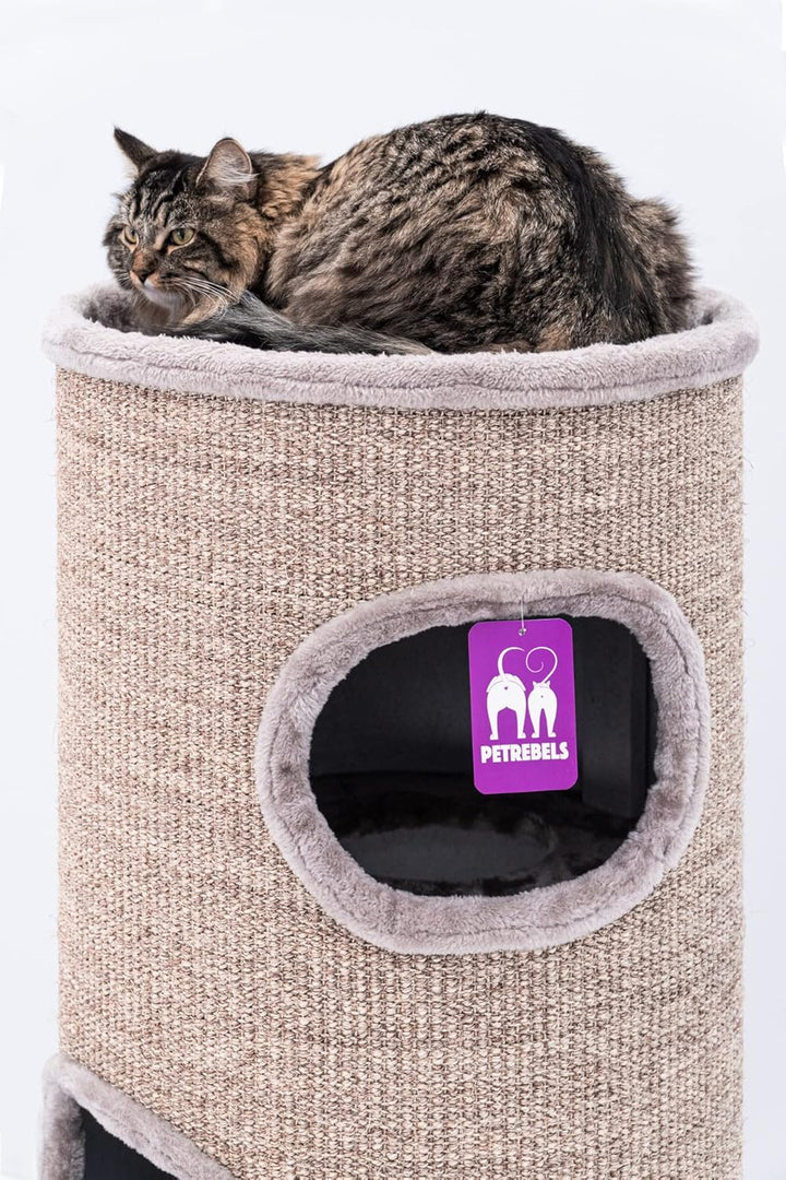 Petrebels Kratztonne Dome 110 cm hoch, Ø 45 cm, extra Breit und Schwer für Ultimative Stabilität, Fa