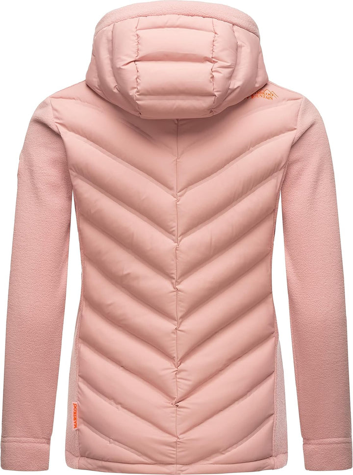 MARIKOO Damen leichte Übergangsjacke Steppjacke Mount Haruna, Powder Rose