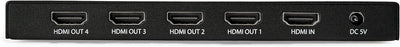 StarTech.com 4 Port HDMI Splitter - 4K 60Hz - 1x4 HDMI Verteiler - HDR 66mmx63.5mmx165.1mm 4K60 HDR,