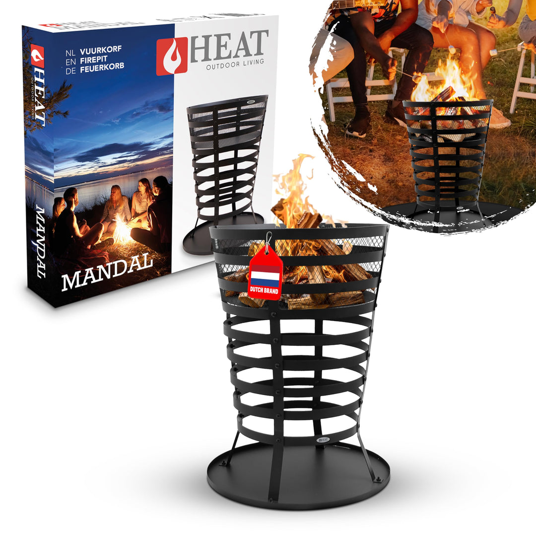 HEAT Outdoor Living Feuerkorb - Feuerschalen für den Grten - Feuerstelle Outdoor &amp; Feuertonne - Feue