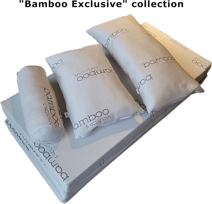 Natalia Spzoo Faltmatratze mit Schaumstoffkern und abnehmbarem Bezug – Klappmatratze mit Kopfteil –