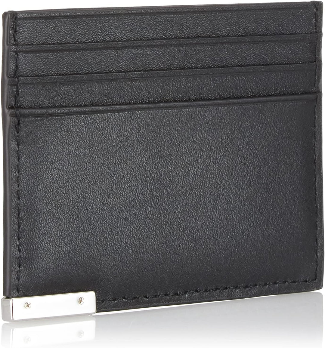 Calvin Klein Herren Moderner Plaketten-Kartenhalter 6 cc Geldbörsen, Ck Schwarz