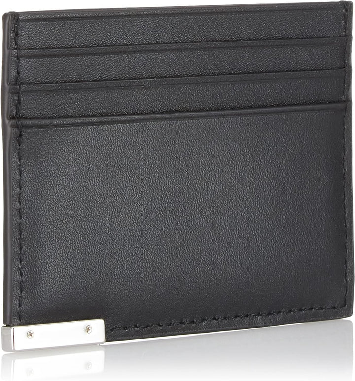 Calvin Klein Herren Moderner Plaketten-Kartenhalter 6 cc Geldbörsen, Ck Schwarz