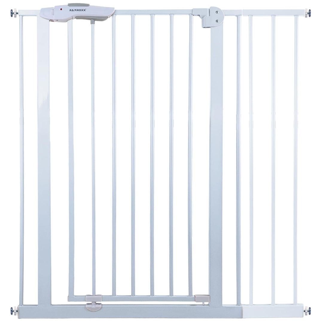 95-105cm Treppenschutzgitter Türgitter Weiss Kindersicherung 110cm Hoch