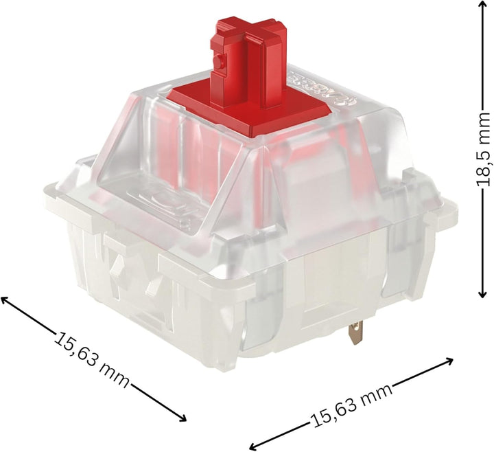 CHERRY MX RGB RED Switch Kit, 23 Mechanische Tastatur-Schalter, für DIY, Hot Swap oder Gaming-Keyboa